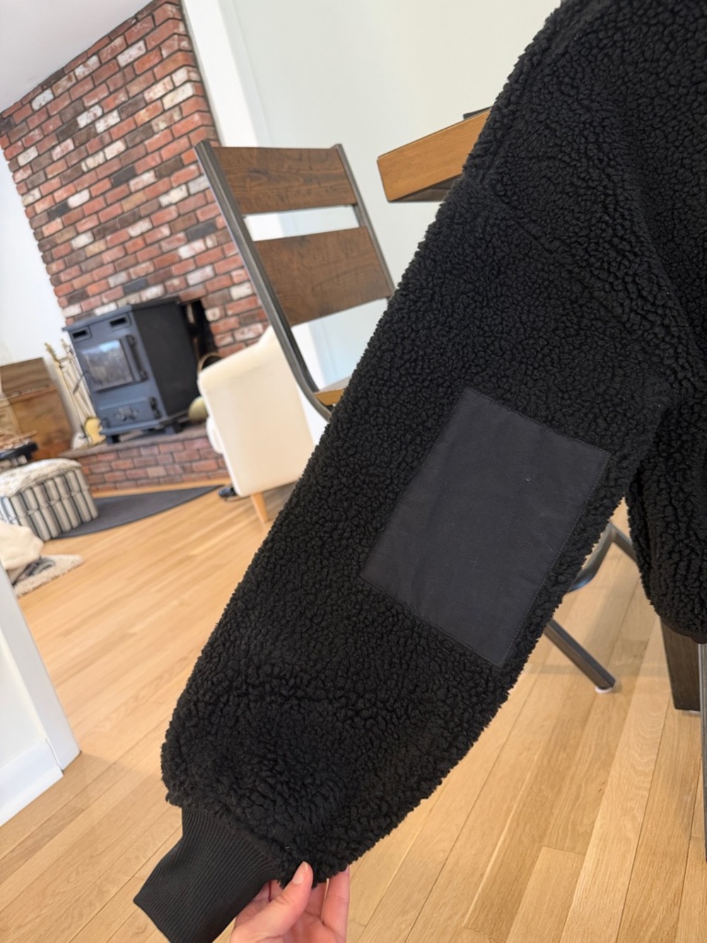 The North Face Black Sherpa Fleece Jacket - Picture 4 of 7